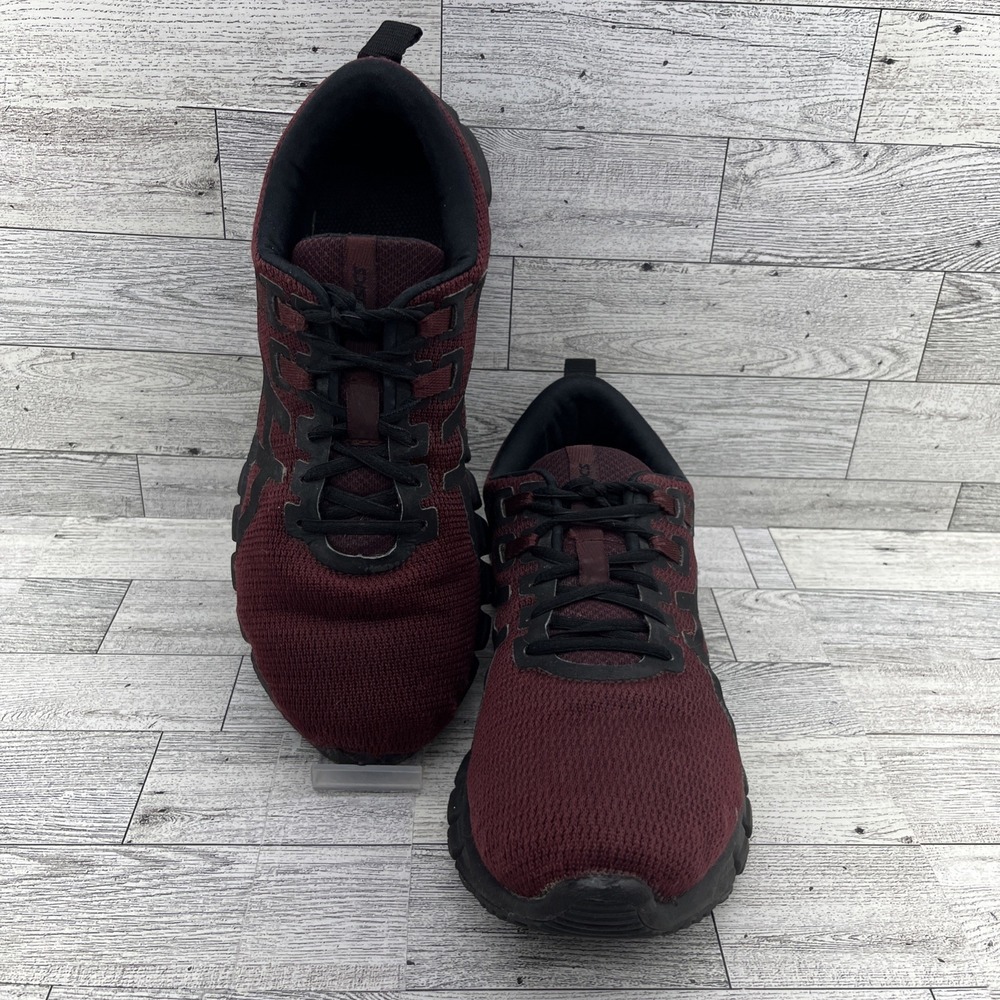 Asics Gel Quantum 90 Maroon Black Running Sneaker Shoes 1021A123 Women 8.5 Men 7